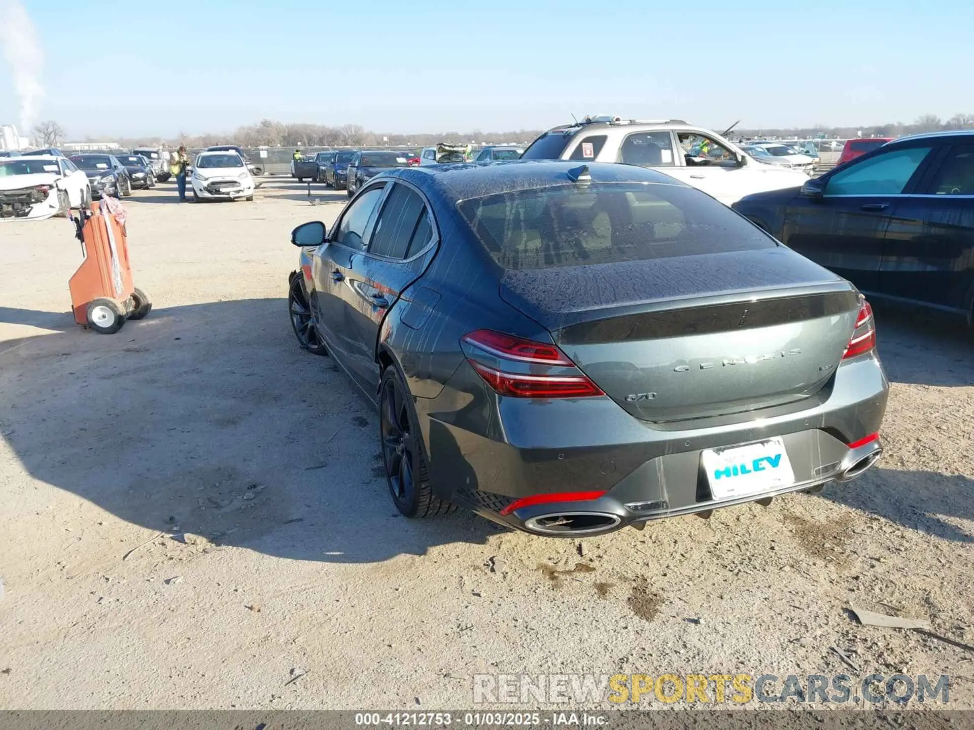 3 Photograph of a damaged car KMTG54TE7NU088285 GENESIS G70 2022