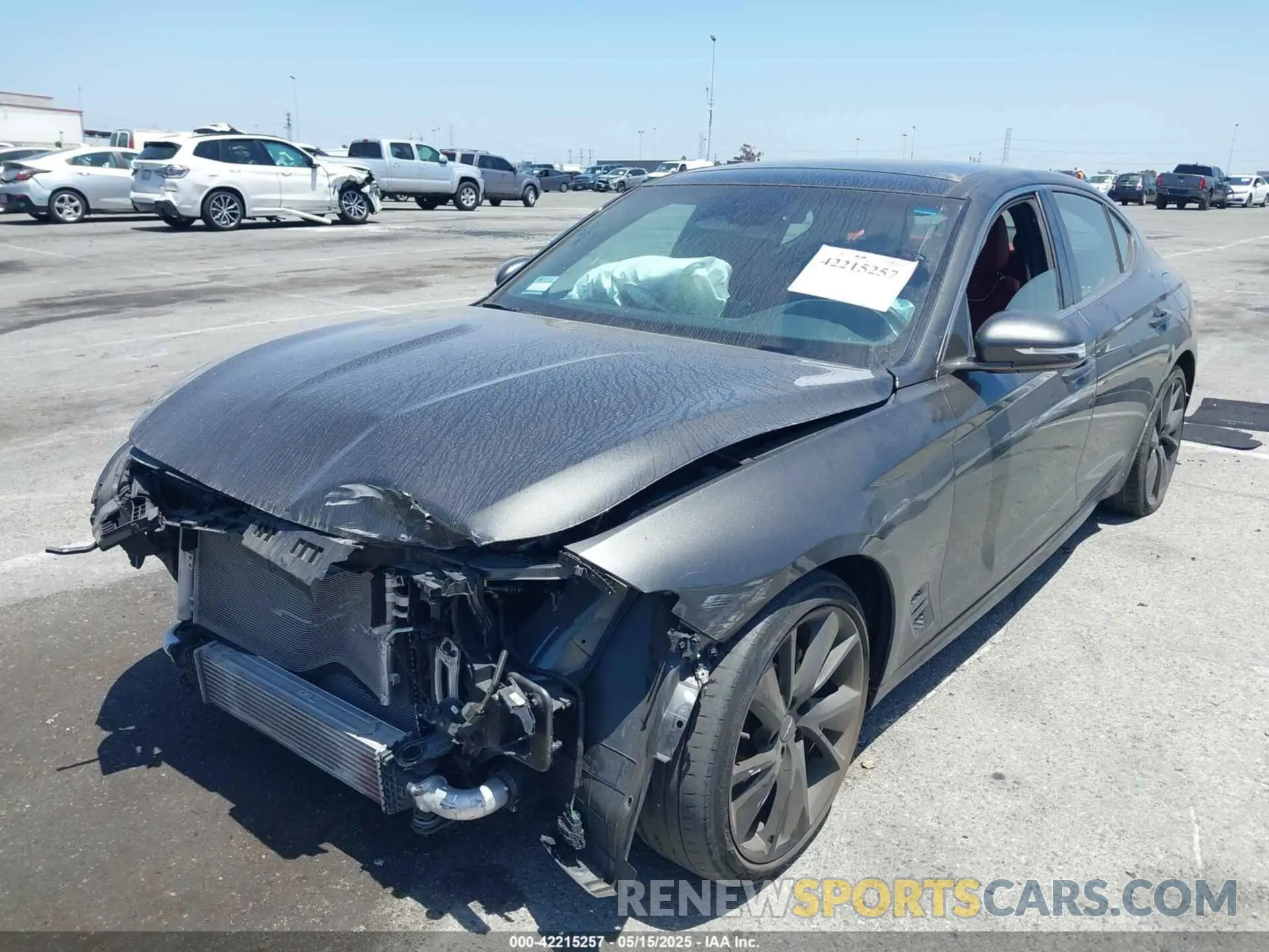 2 Photograph of a damaged car KMTG34TA3PU105279 GENESIS G70 2023