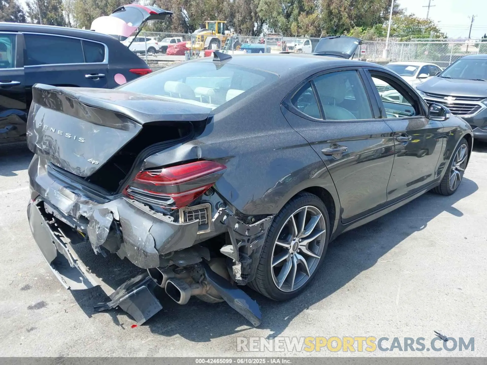 4 Photograph of a damaged car KMTG34TA3PU120669 GENESIS G70 2023