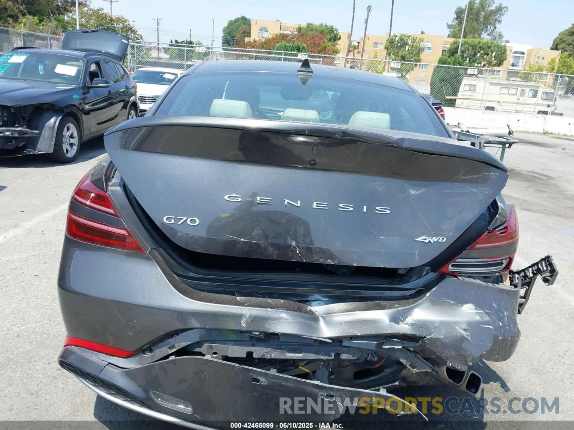6 Photograph of a damaged car KMTG34TA3PU120669 GENESIS G70 2023