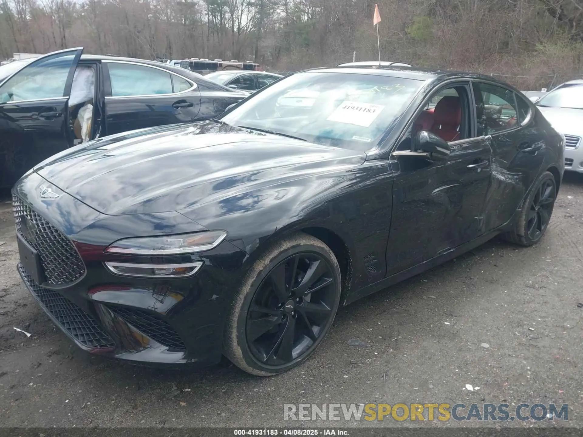 2 Photograph of a damaged car KMTG34TA4PU122026 GENESIS G70 2023