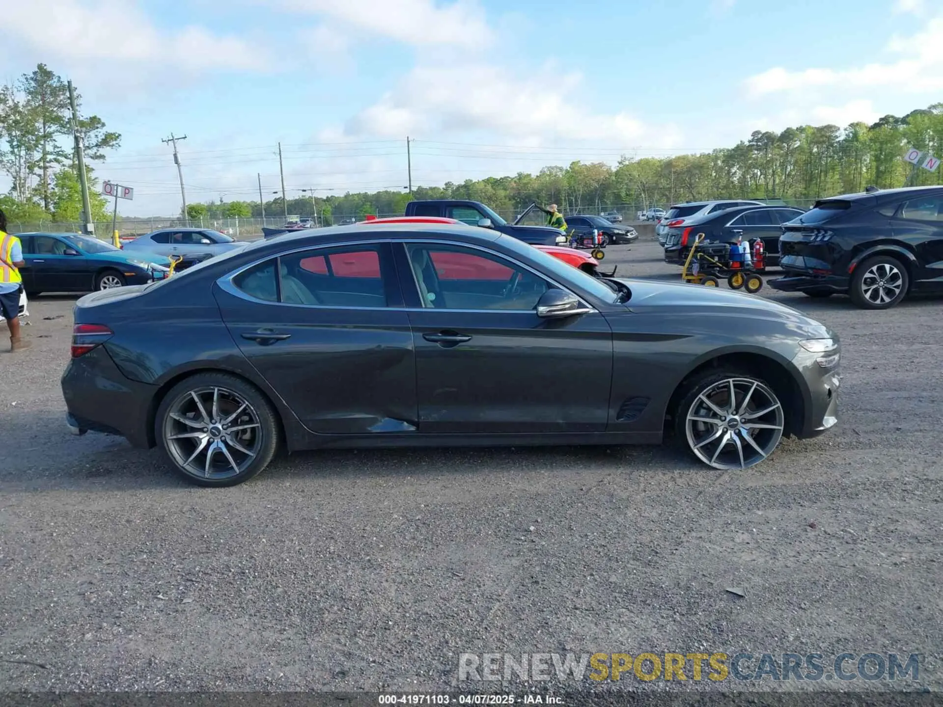 13 Photograph of a damaged car KMTG34TA4PU126965 GENESIS G70 2023