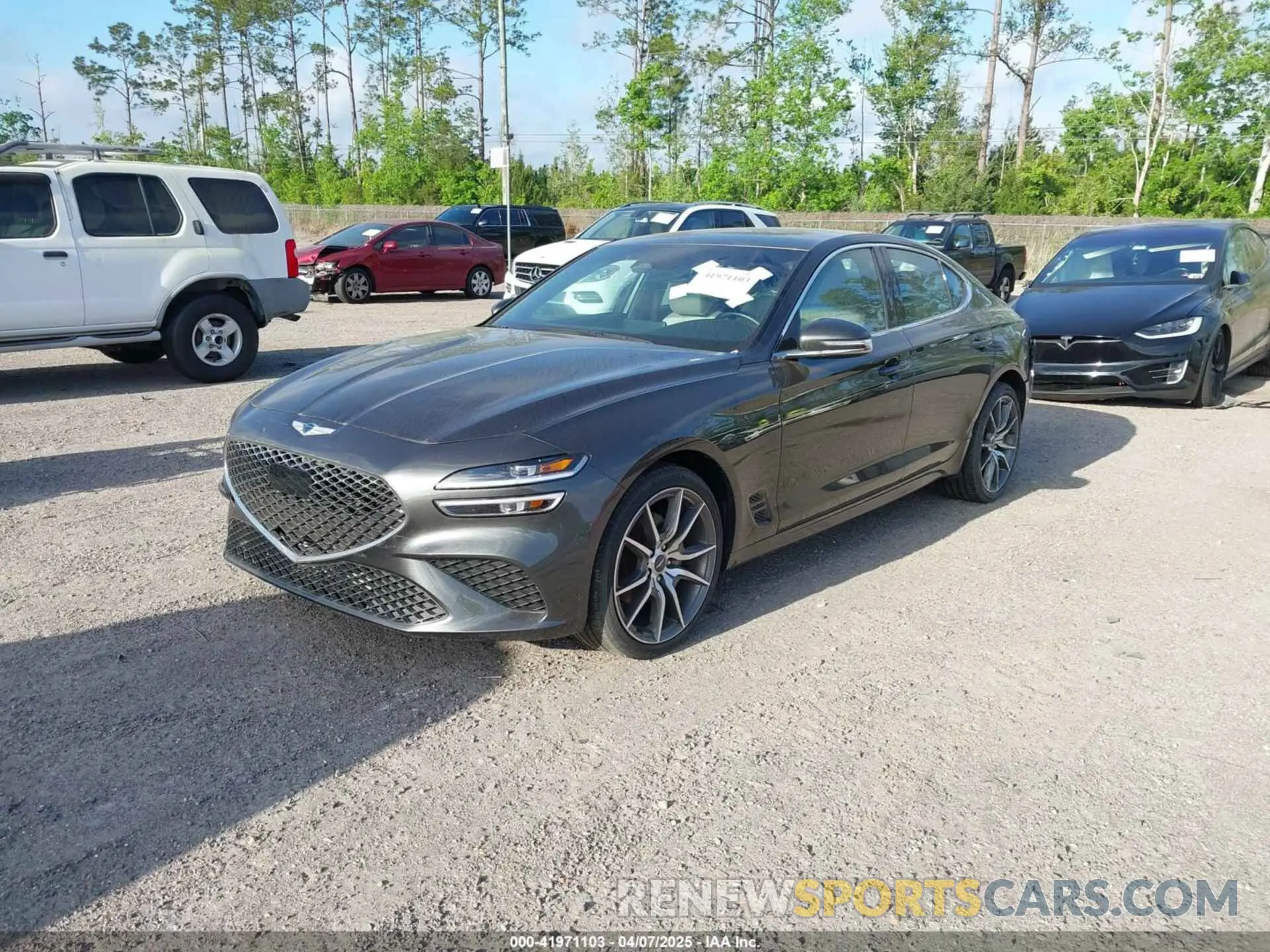 2 Photograph of a damaged car KMTG34TA4PU126965 GENESIS G70 2023