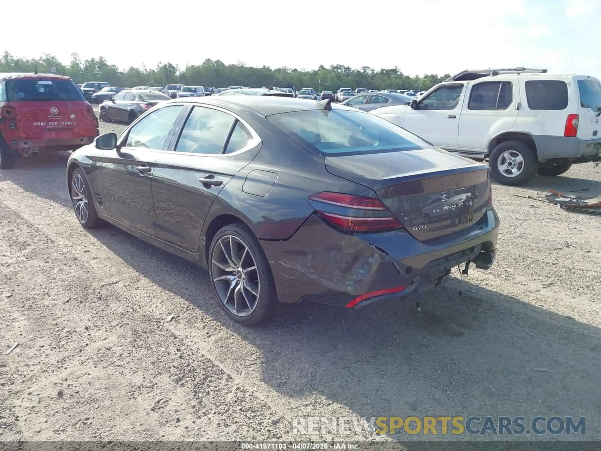 3 Photograph of a damaged car KMTG34TA4PU126965 GENESIS G70 2023