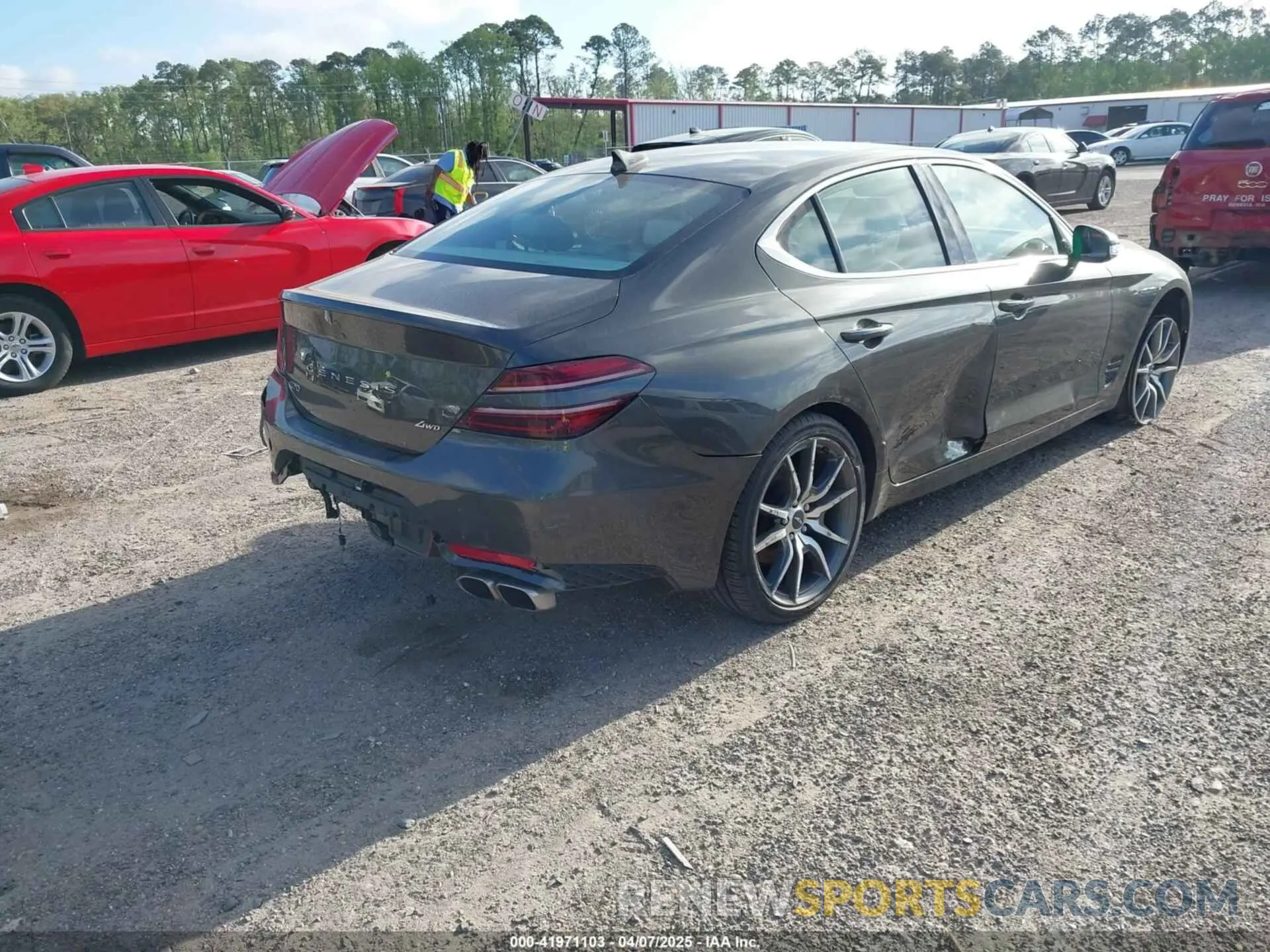 4 Photograph of a damaged car KMTG34TA4PU126965 GENESIS G70 2023