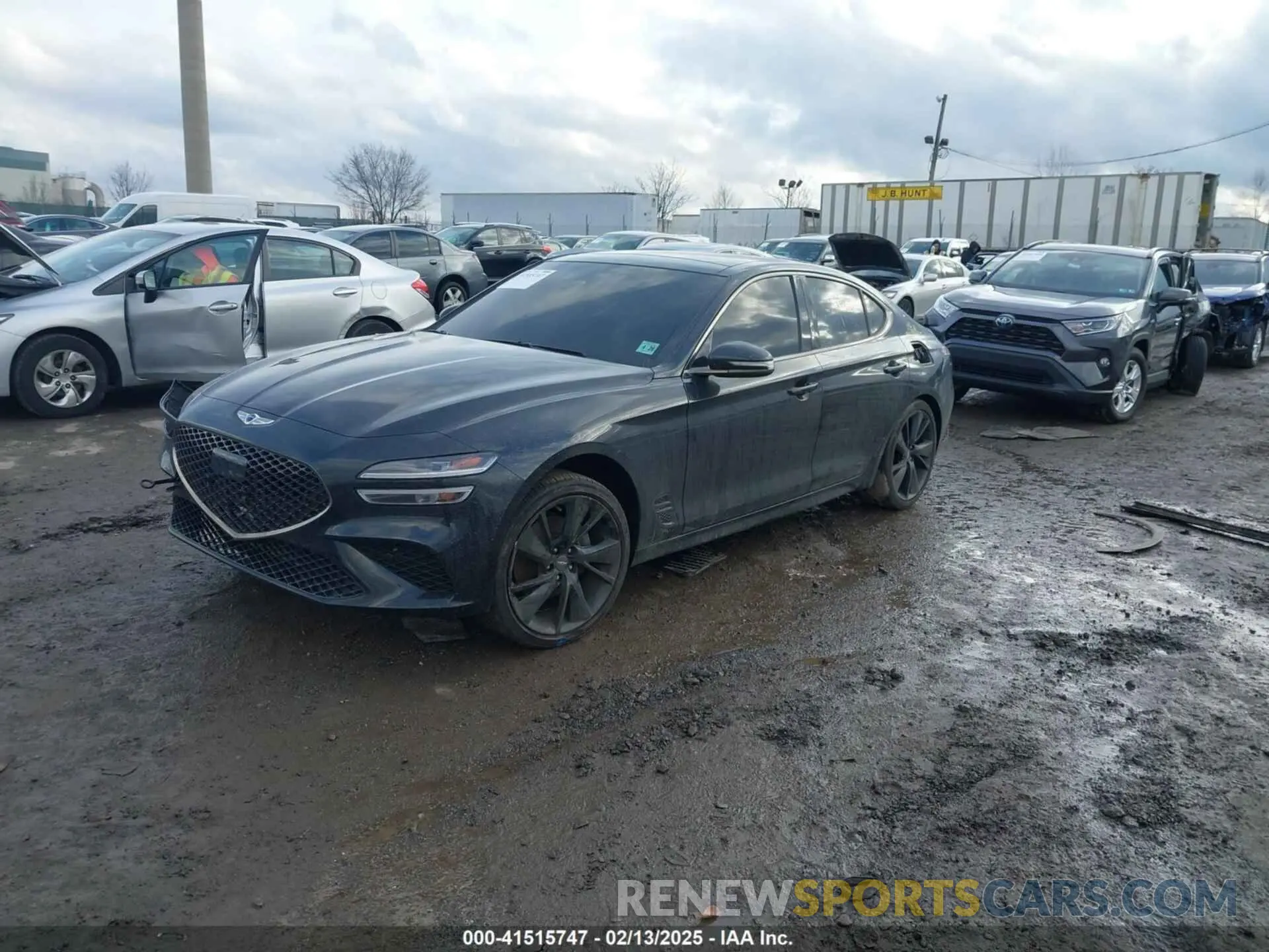 2 Photograph of a damaged car KMTG34TA5PU120298 GENESIS G70 2023