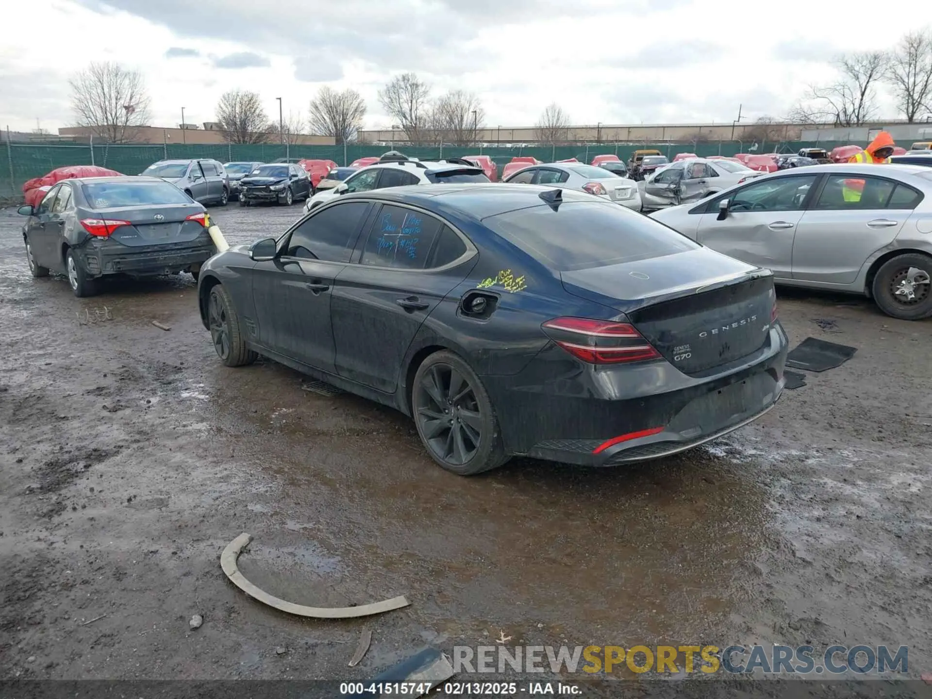 3 Photograph of a damaged car KMTG34TA5PU120298 GENESIS G70 2023