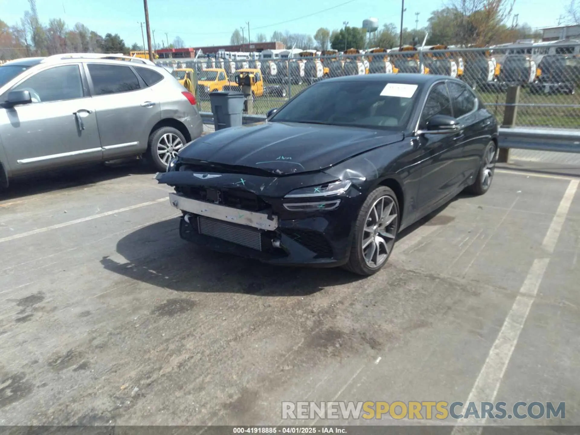 2 Photograph of a damaged car KMTG34TA5PU121225 GENESIS G70 2023