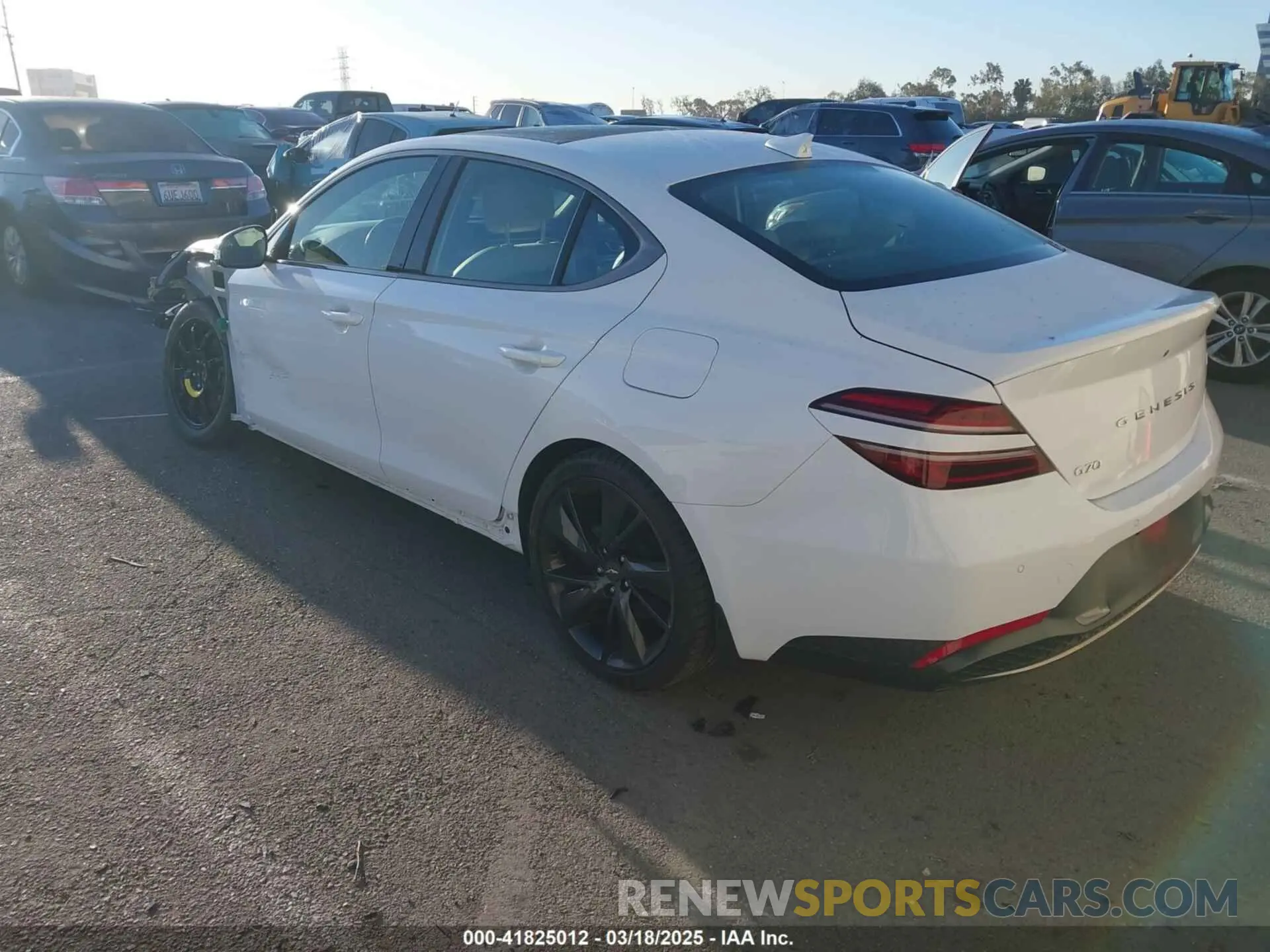 3 Photograph of a damaged car KMTG34TA7PU112073 GENESIS G70 2023