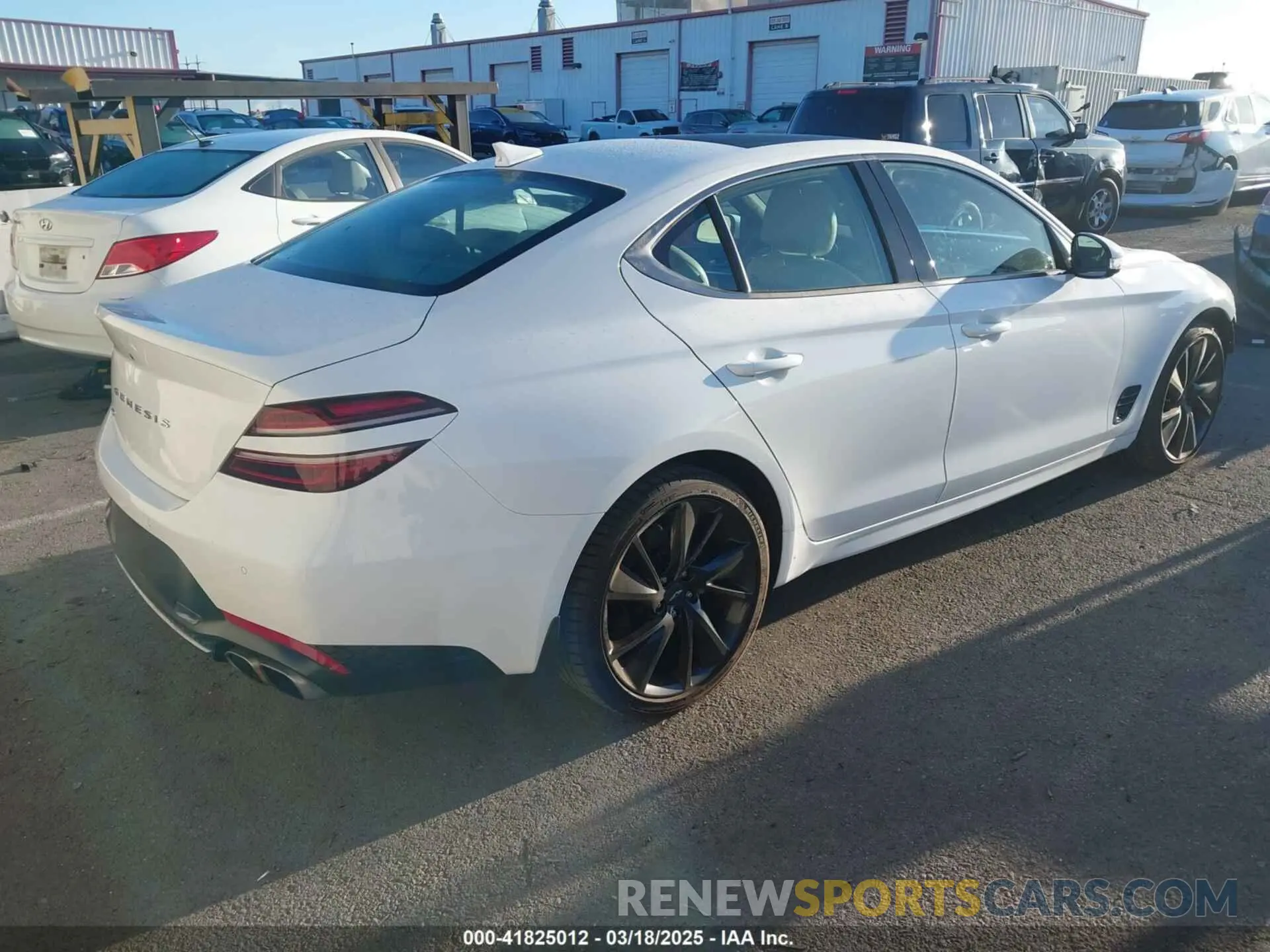 4 Photograph of a damaged car KMTG34TA7PU112073 GENESIS G70 2023