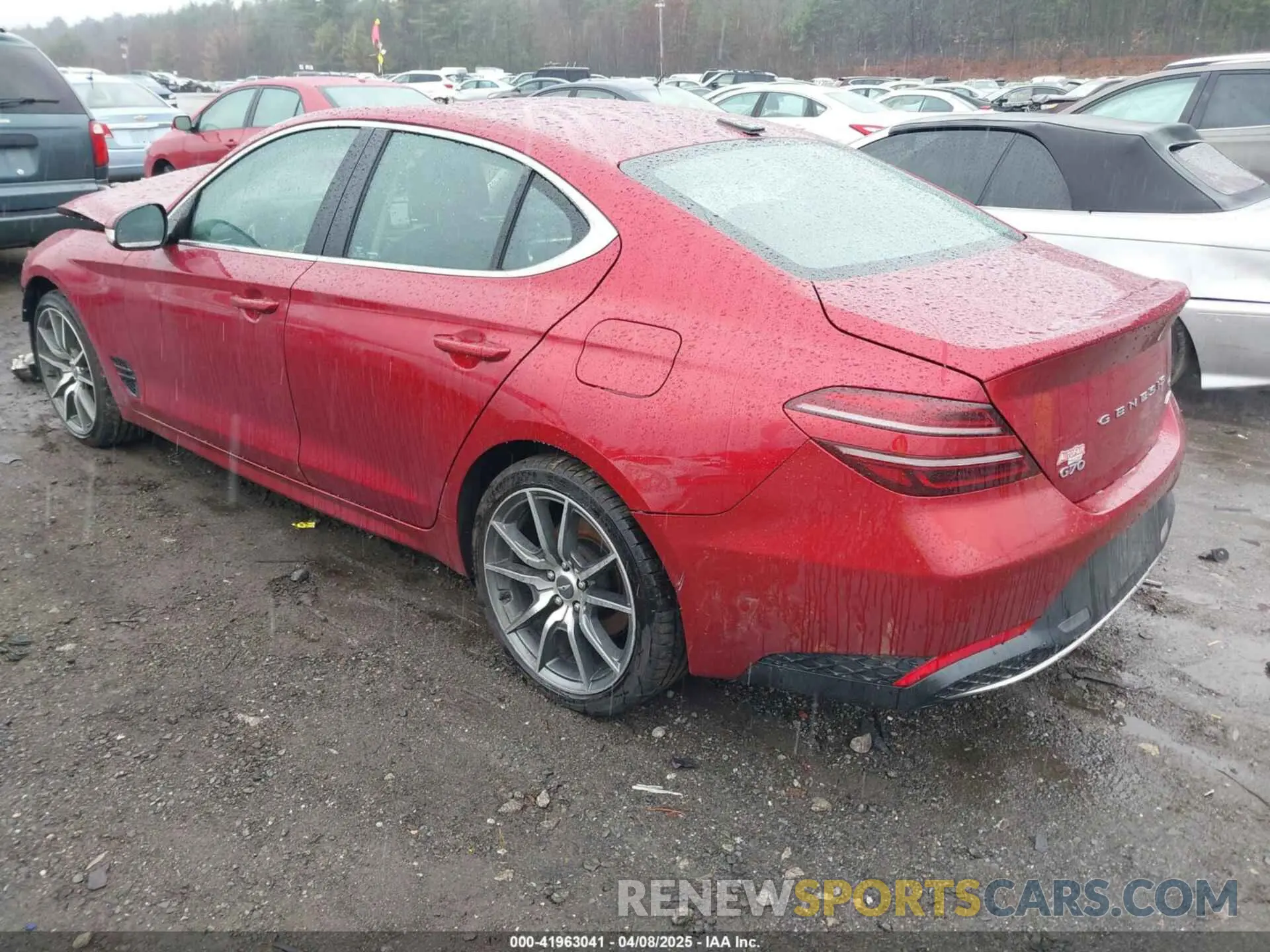 3 Photograph of a damaged car KMTG34TA7PU124434 GENESIS G70 2023