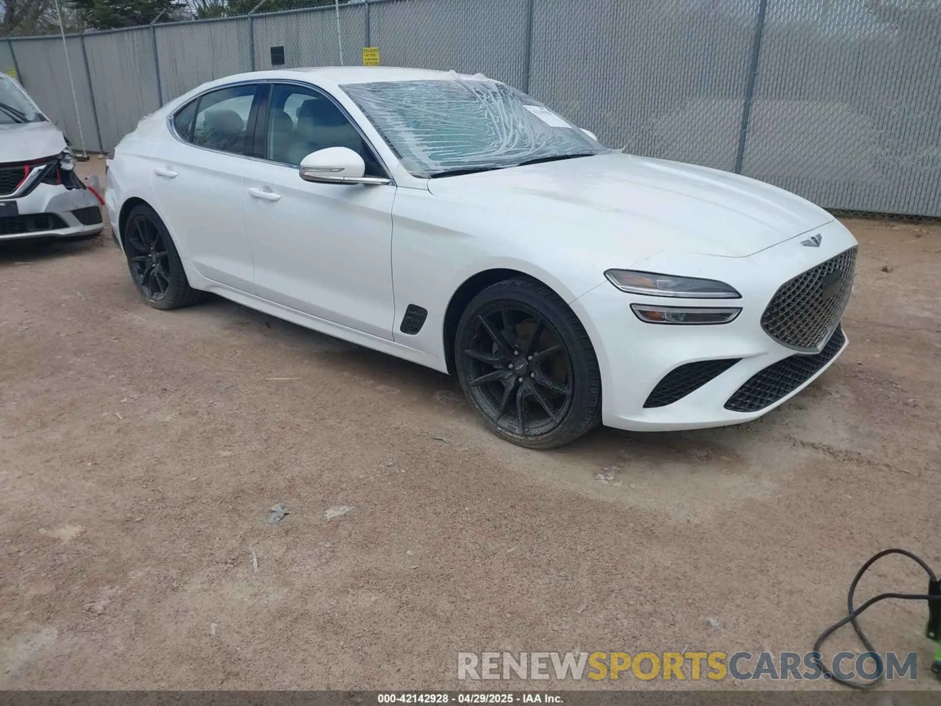 1 Photograph of a damaged car KMTG34TA7PU131917 GENESIS G70 2023