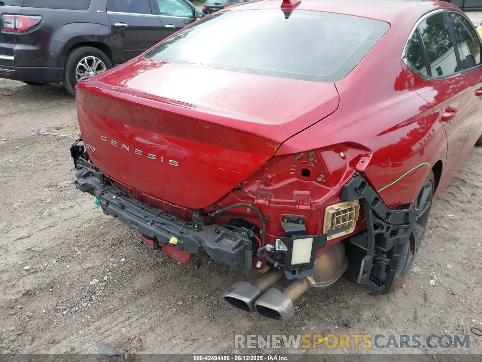 6 Photograph of a damaged car KMTG34TA8PU104595 GENESIS G70 2023