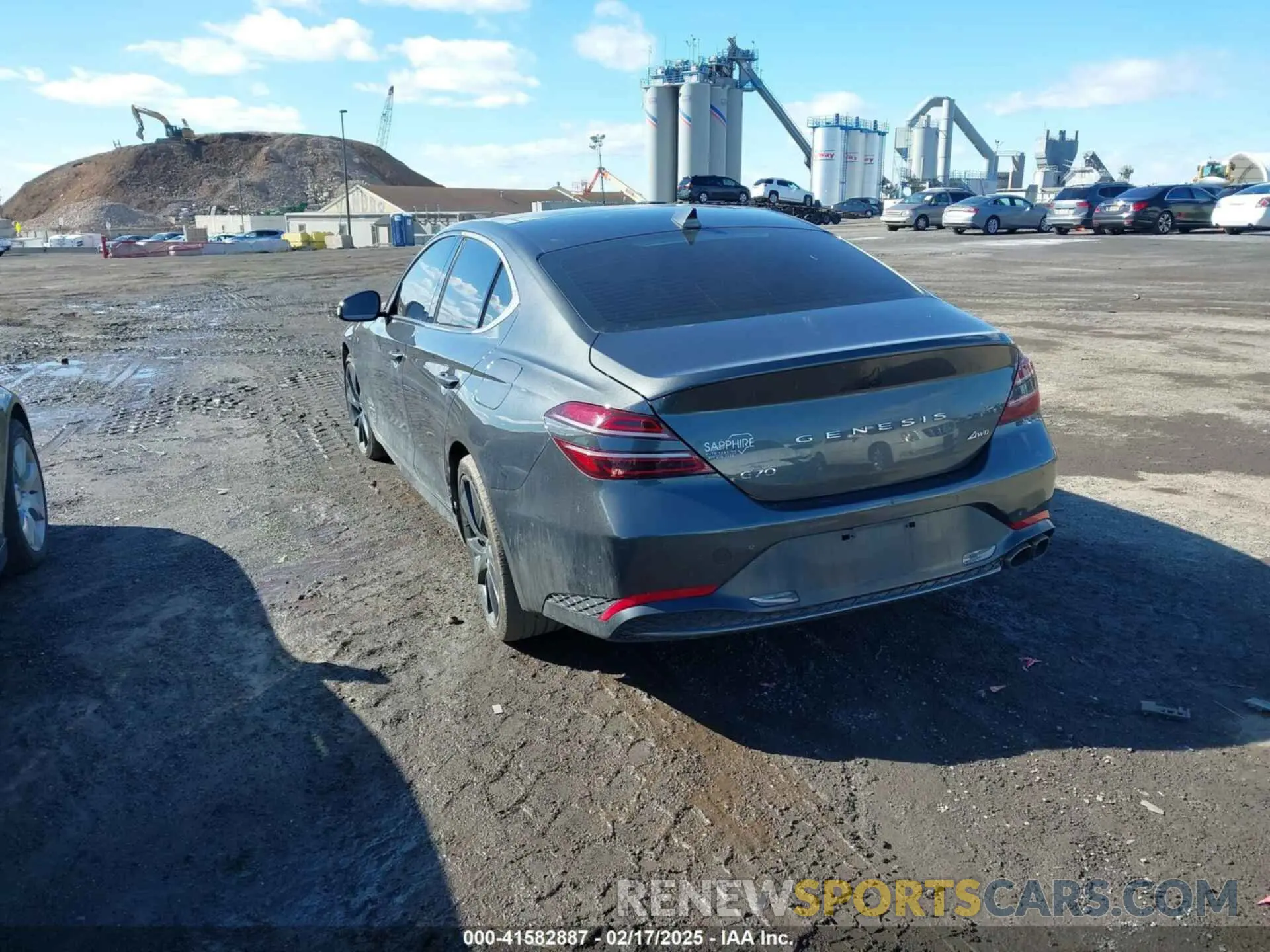 3 Фотография поврежденного автомобиля KMTG34TA9PU109174 GENESIS G70 2023