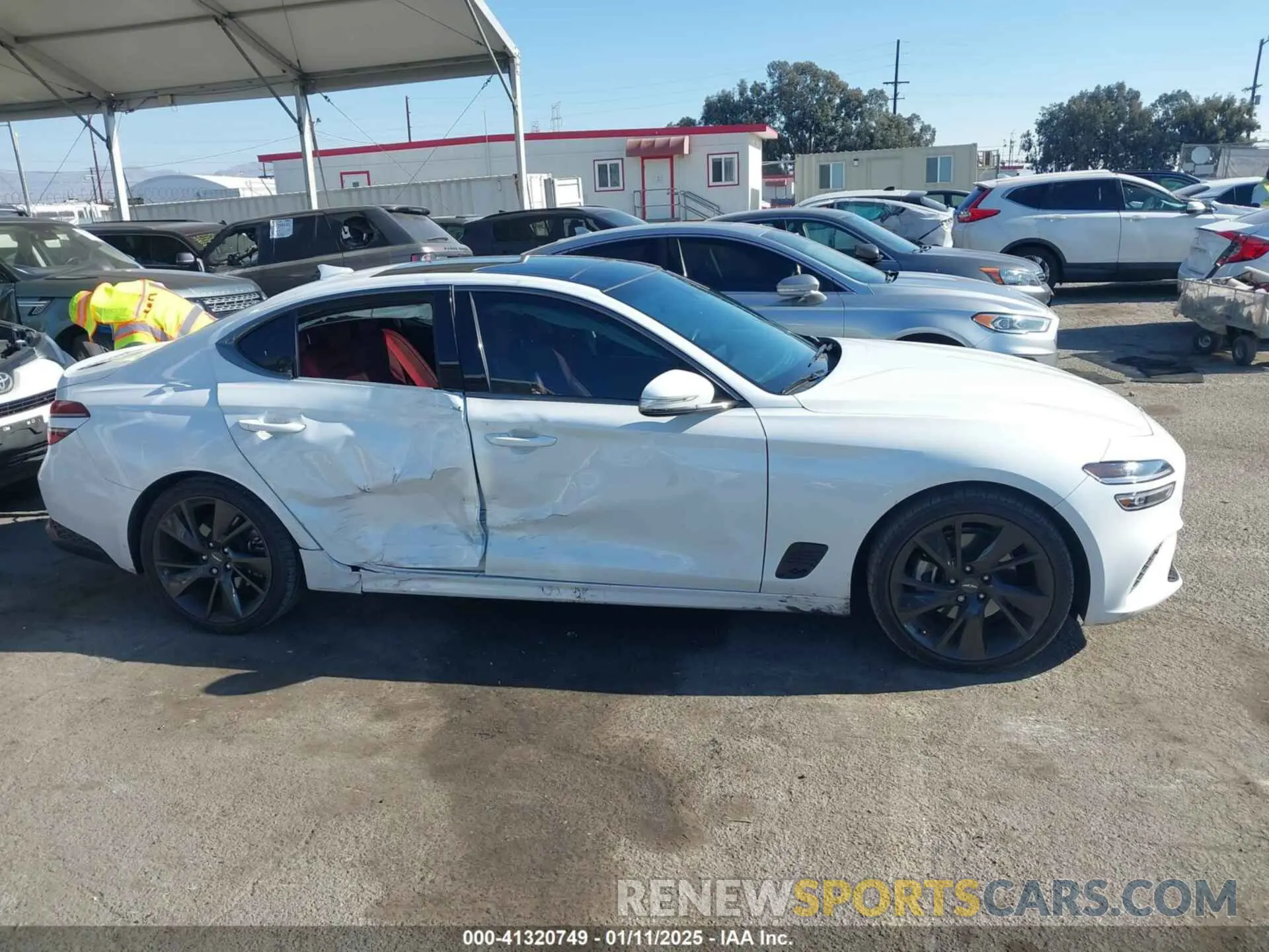 13 Photograph of a damaged car KMTG34TAXPU112861 GENESIS G70 2023