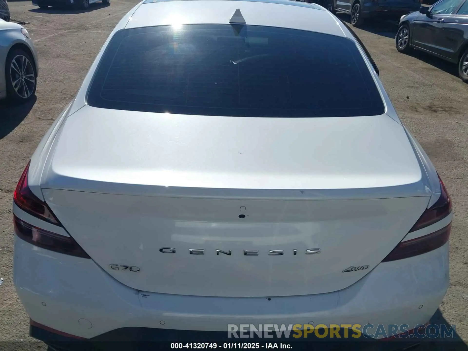 16 Photograph of a damaged car KMTG34TAXPU112861 GENESIS G70 2023