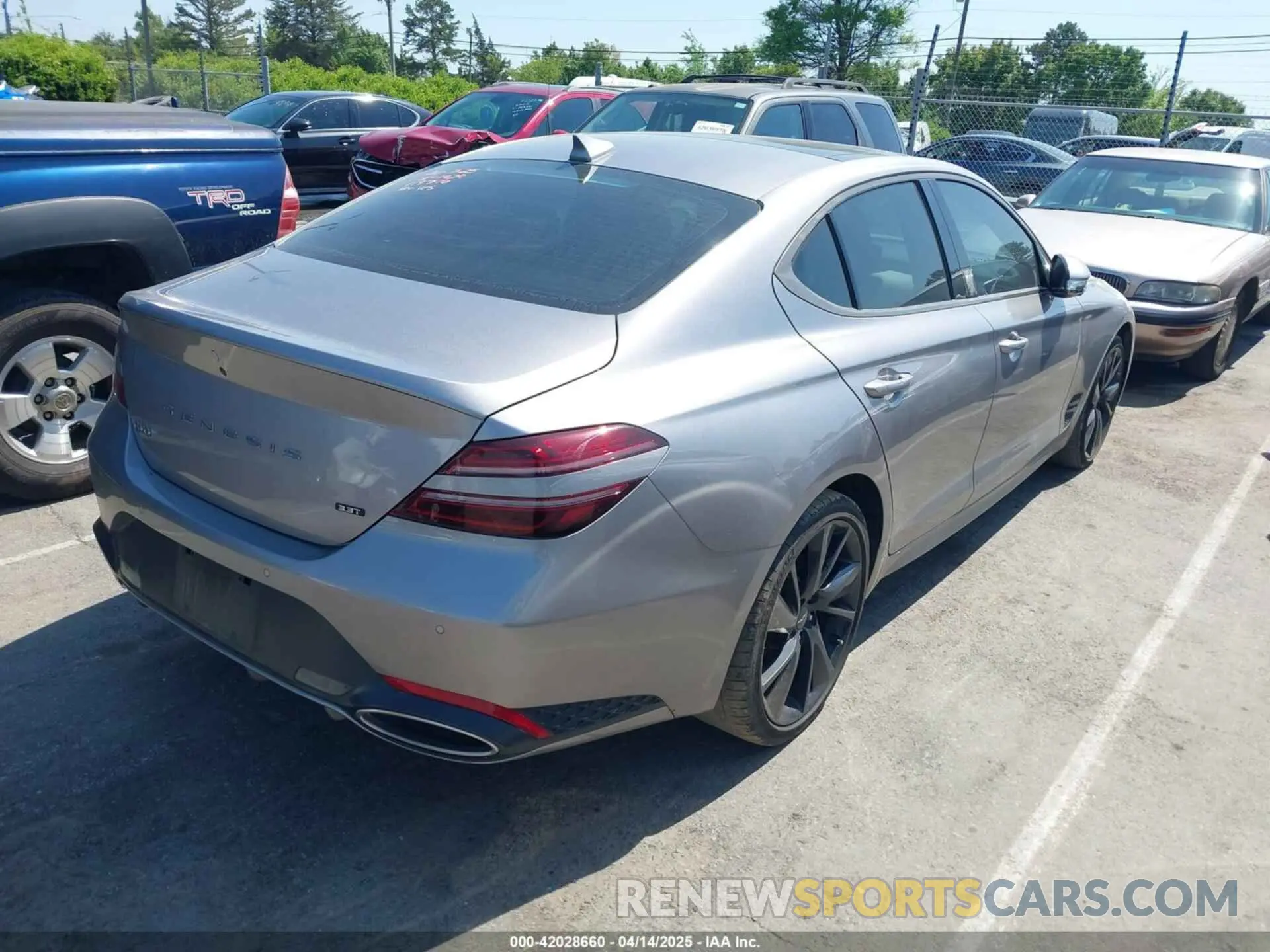 4 Photograph of a damaged car KMTG54TE2PU119770 GENESIS G70 2023