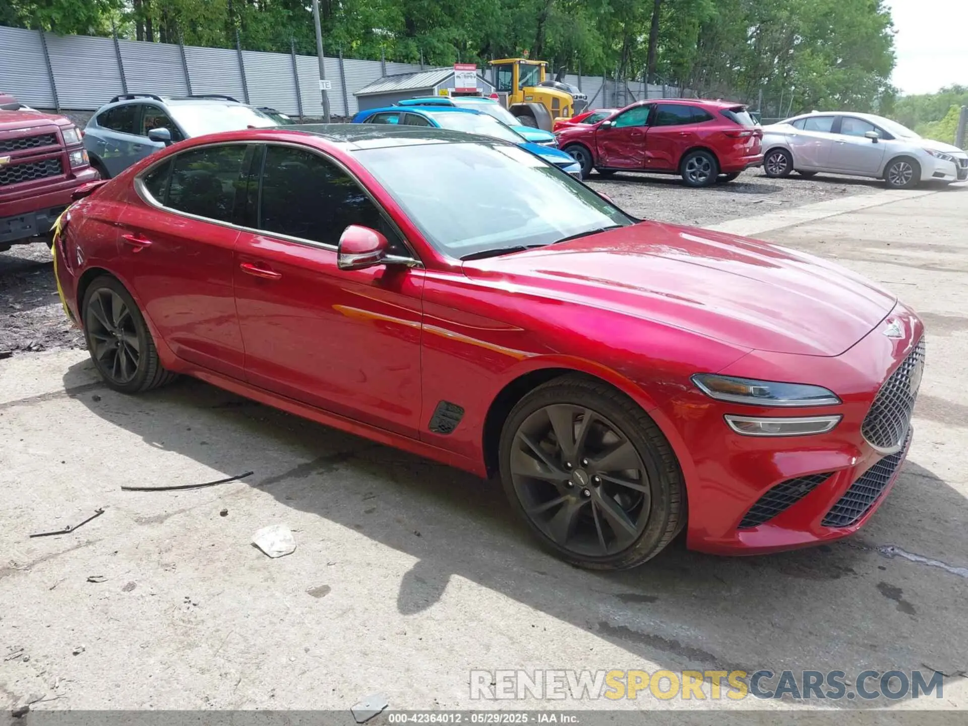 1 Photograph of a damaged car KMTG54TE5PU120847 GENESIS G70 2023