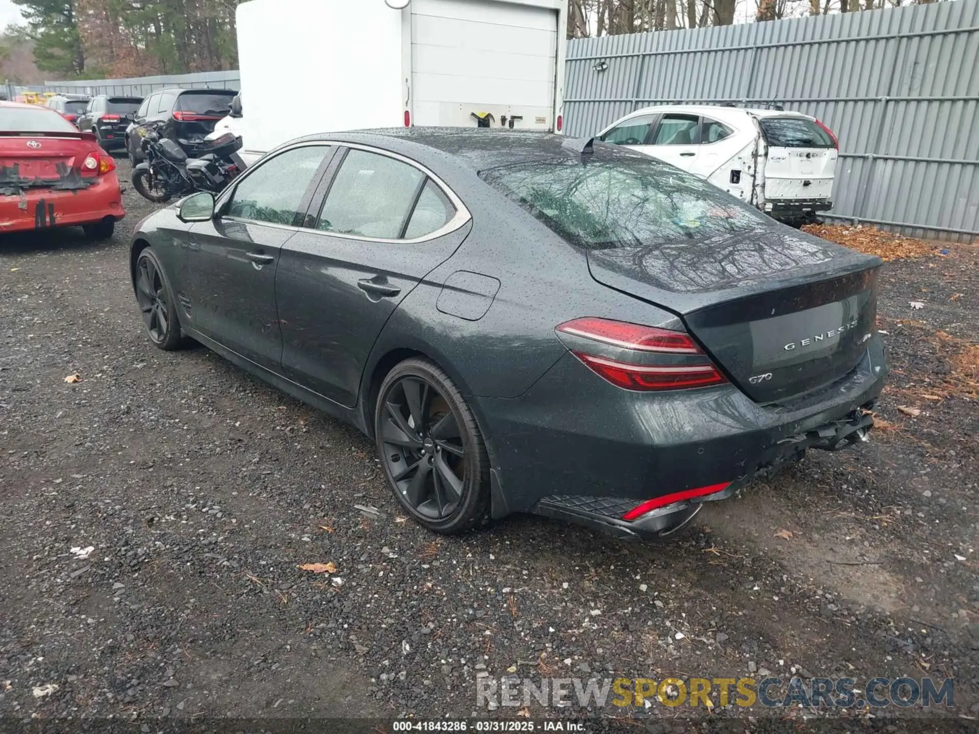 3 Photograph of a damaged car KMTG54TE6PU113485 GENESIS G70 2023