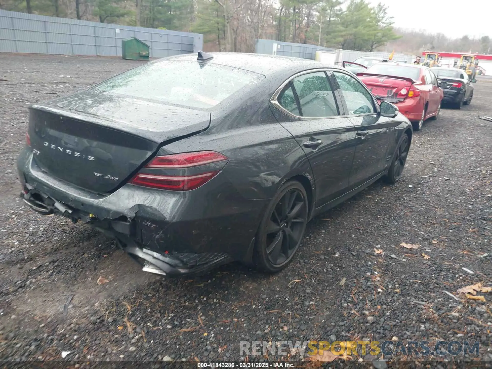 4 Photograph of a damaged car KMTG54TE6PU113485 GENESIS G70 2023