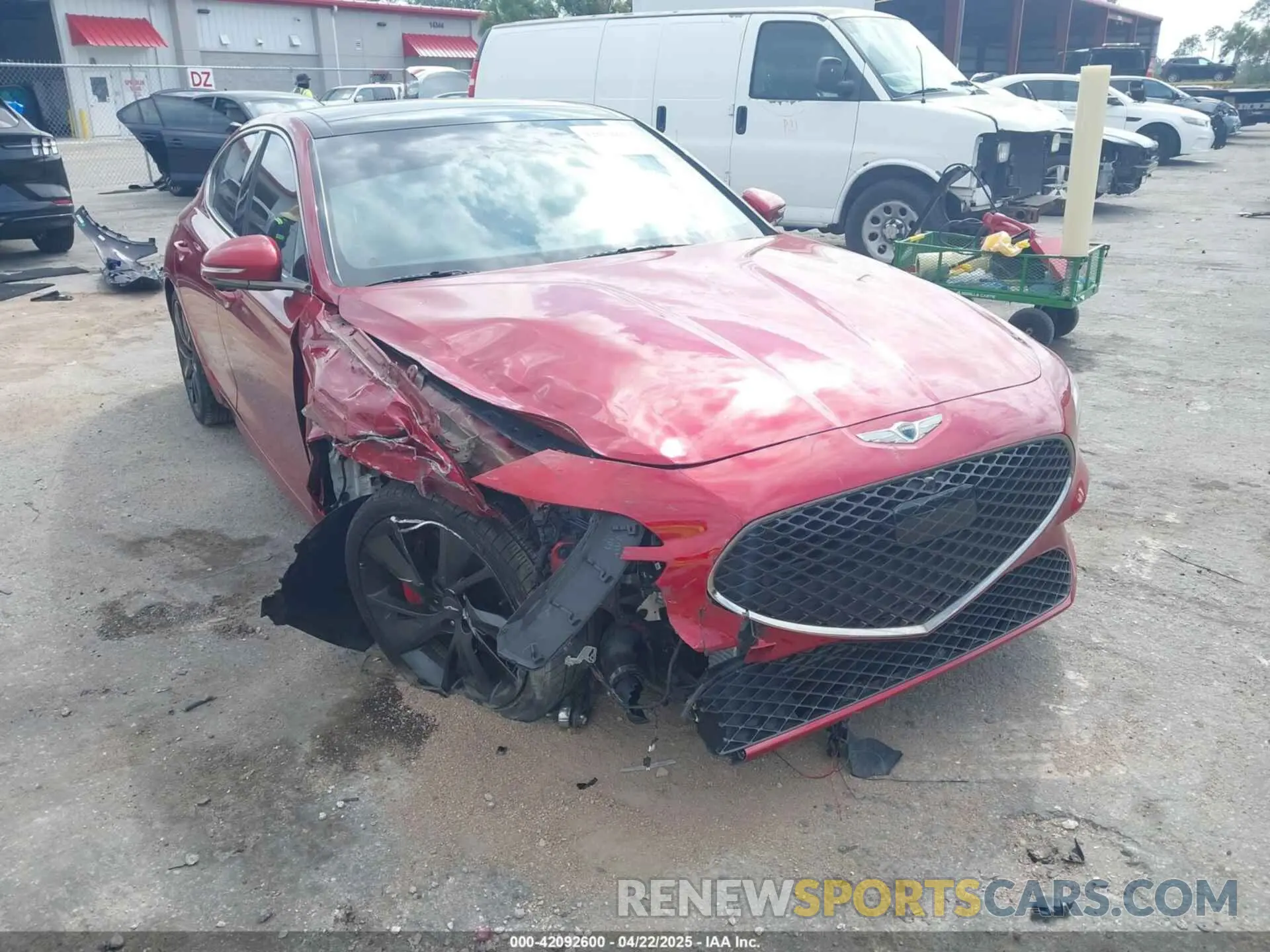 6 Фотография поврежденного автомобиля KMTG54TE8PU108661 GENESIS G70 2023