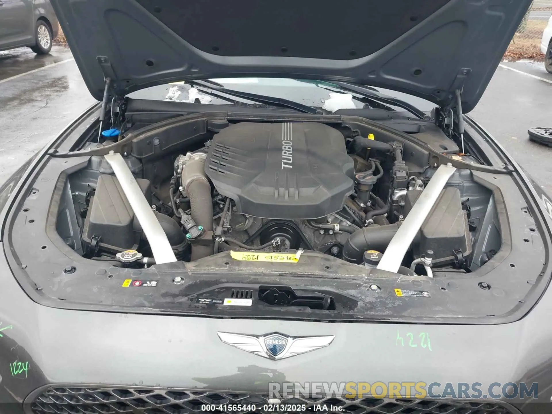 10 Фотография поврежденного автомобиля KMTG54TEXPU107334 GENESIS G70 2023