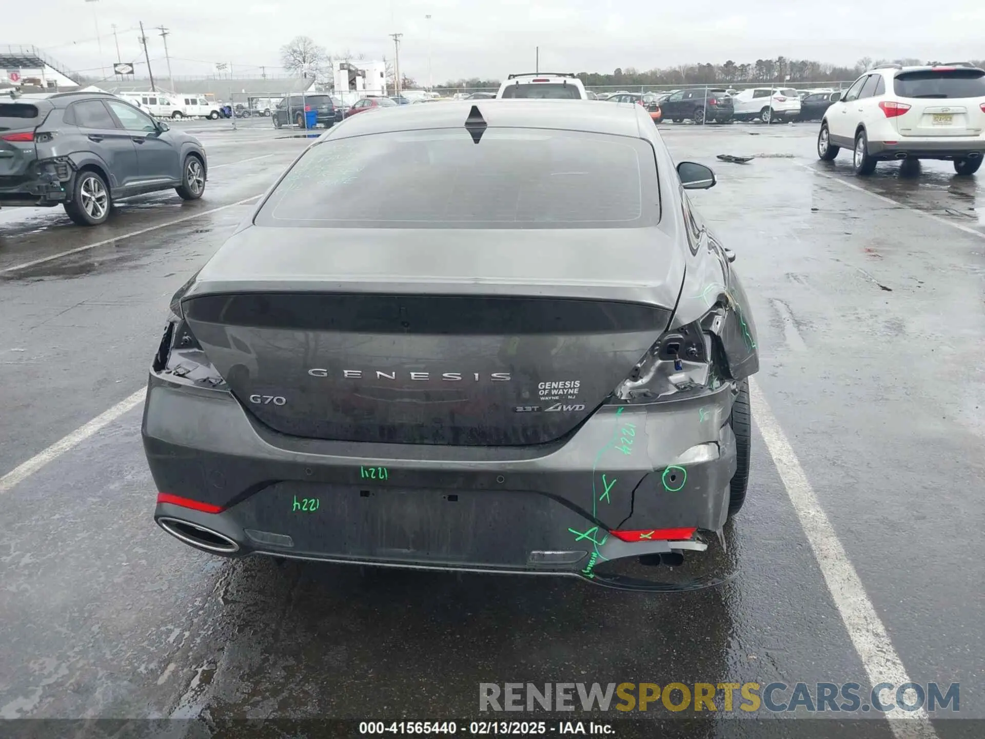 16 Фотография поврежденного автомобиля KMTG54TEXPU107334 GENESIS G70 2023