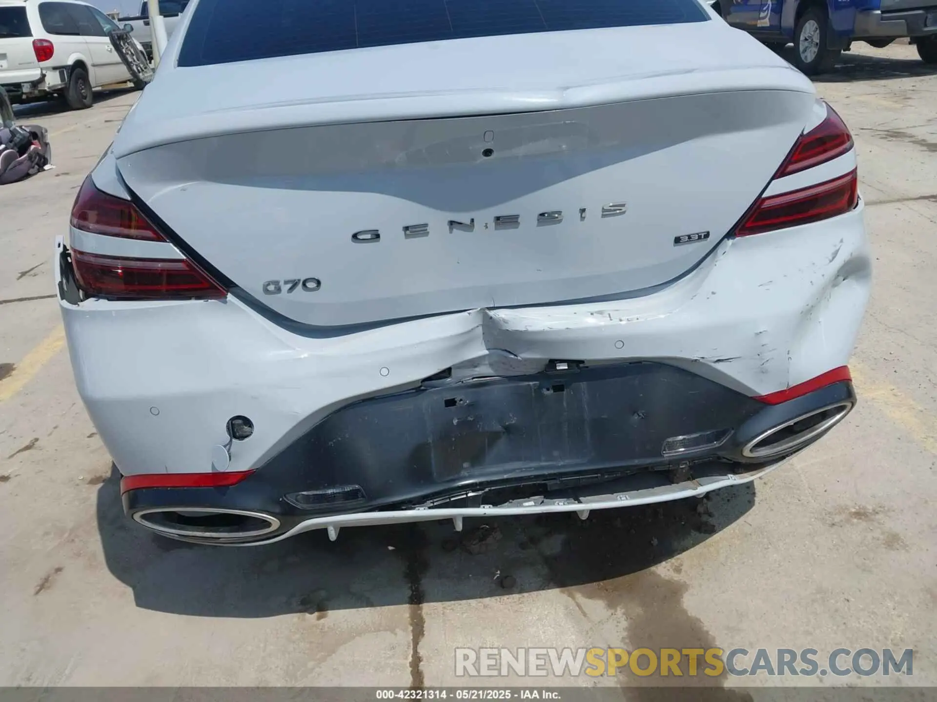 6 Фотография поврежденного автомобиля KMTG54TEXPU107592 GENESIS G70 2023