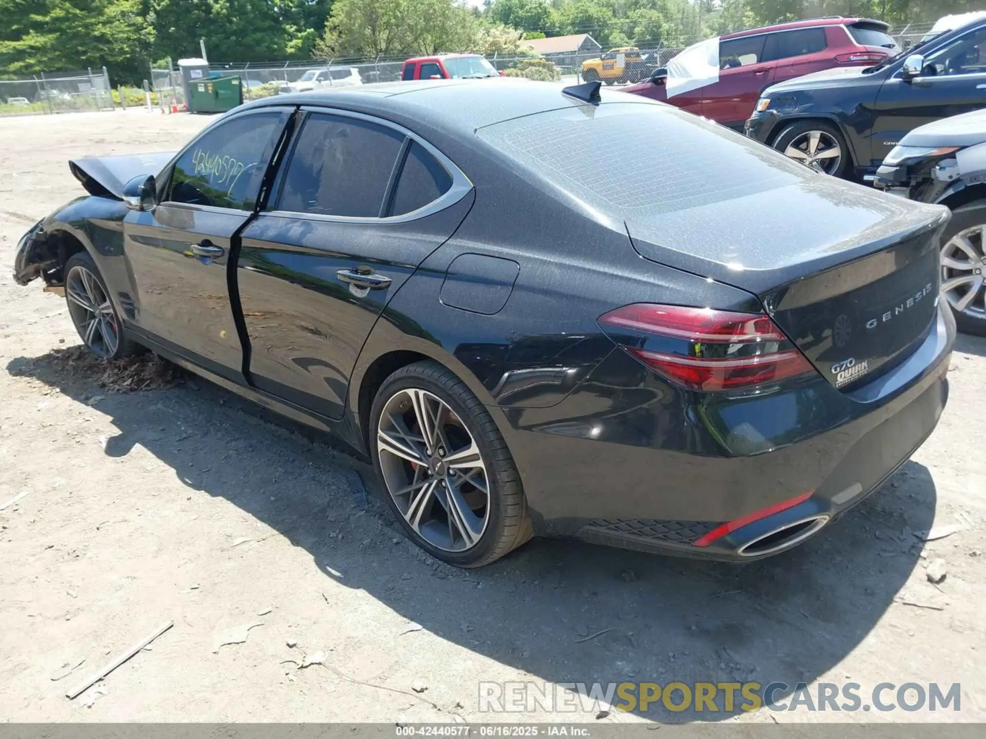 3 Photograph of a damaged car KMTG34SC8RU138218 GENESIS G70 2024