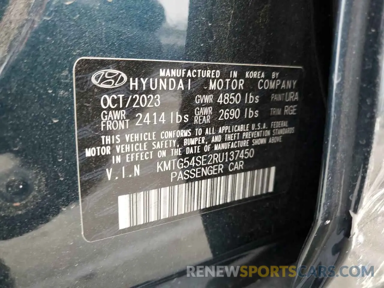 12 Фотография поврежденного автомобиля KMTG54SE2RU137450 GENESIS G70 2024