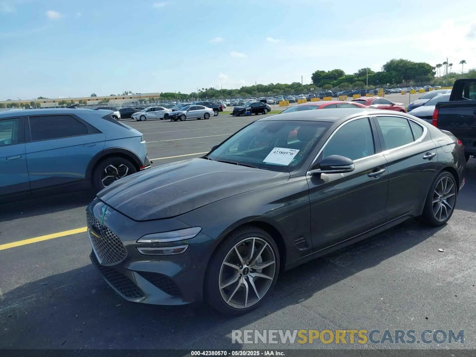 2 Photograph of a damaged car KMTG34SC3SU147642 GENESIS G70 2025