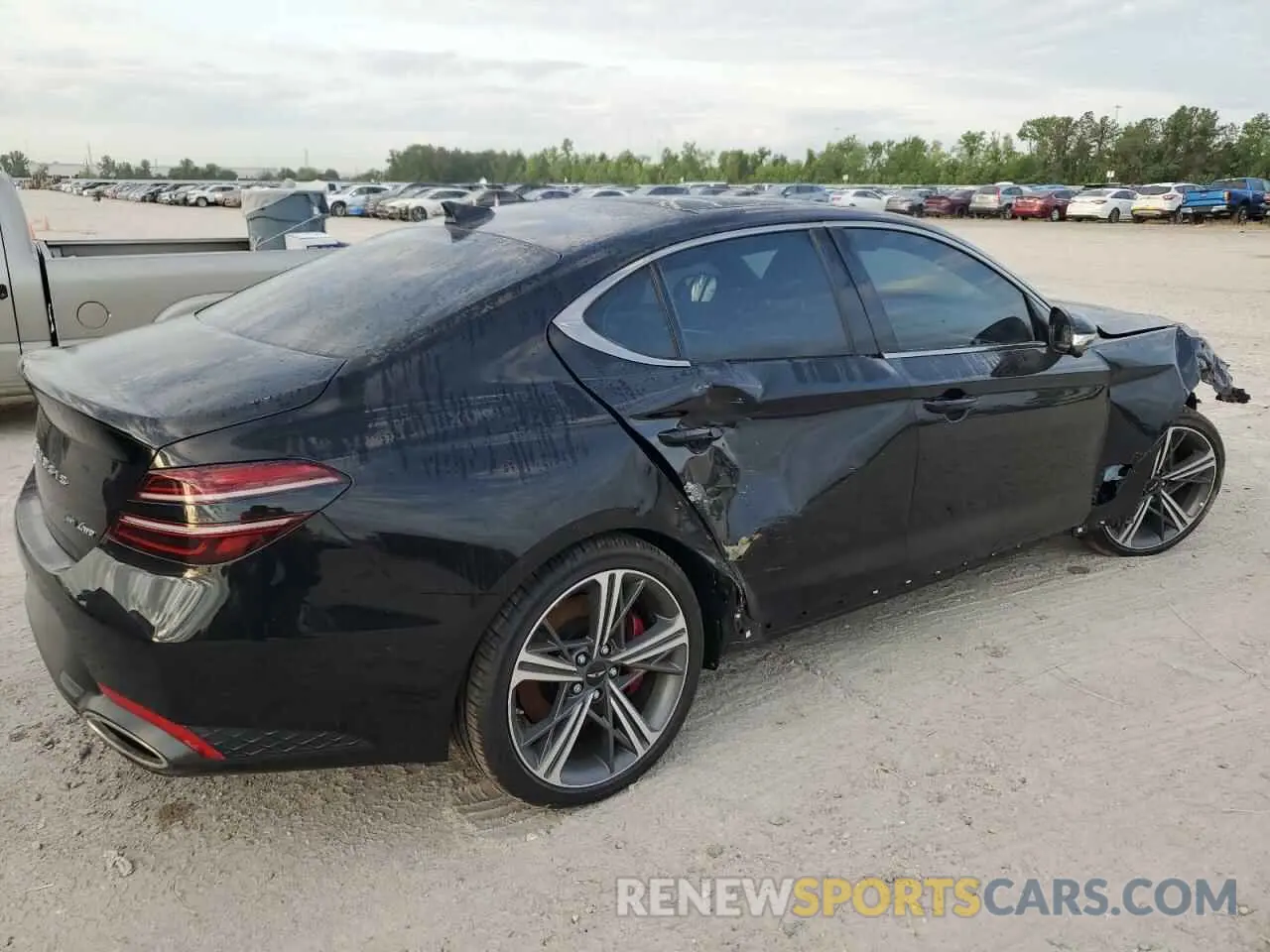 3 Photograph of a damaged car KMTG54SE0SU147383 GENESIS G70 2025