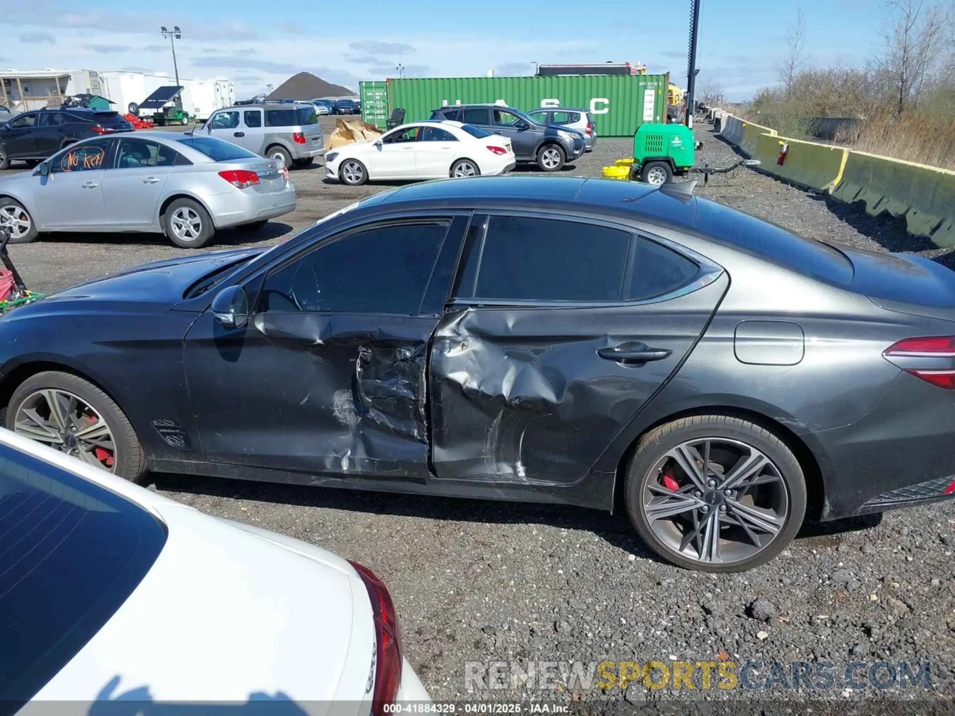 14 Photograph of a damaged car KMTG54SE6SU149655 GENESIS G70 2025