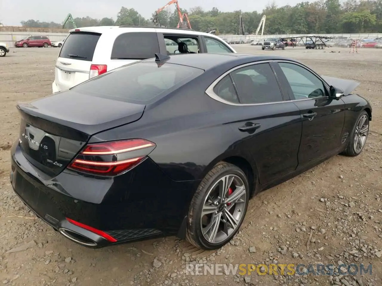 3 Photograph of a damaged car KMTG54SEXSU147388 GENESIS G70 2025