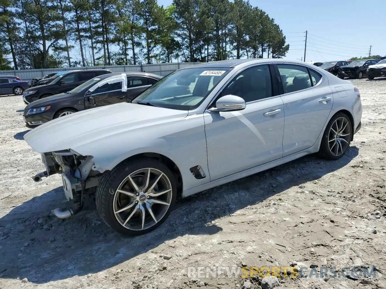 1 Photograph of a damaged car KMTG34TA0NU089619 GENESIS G70 BASE 2022