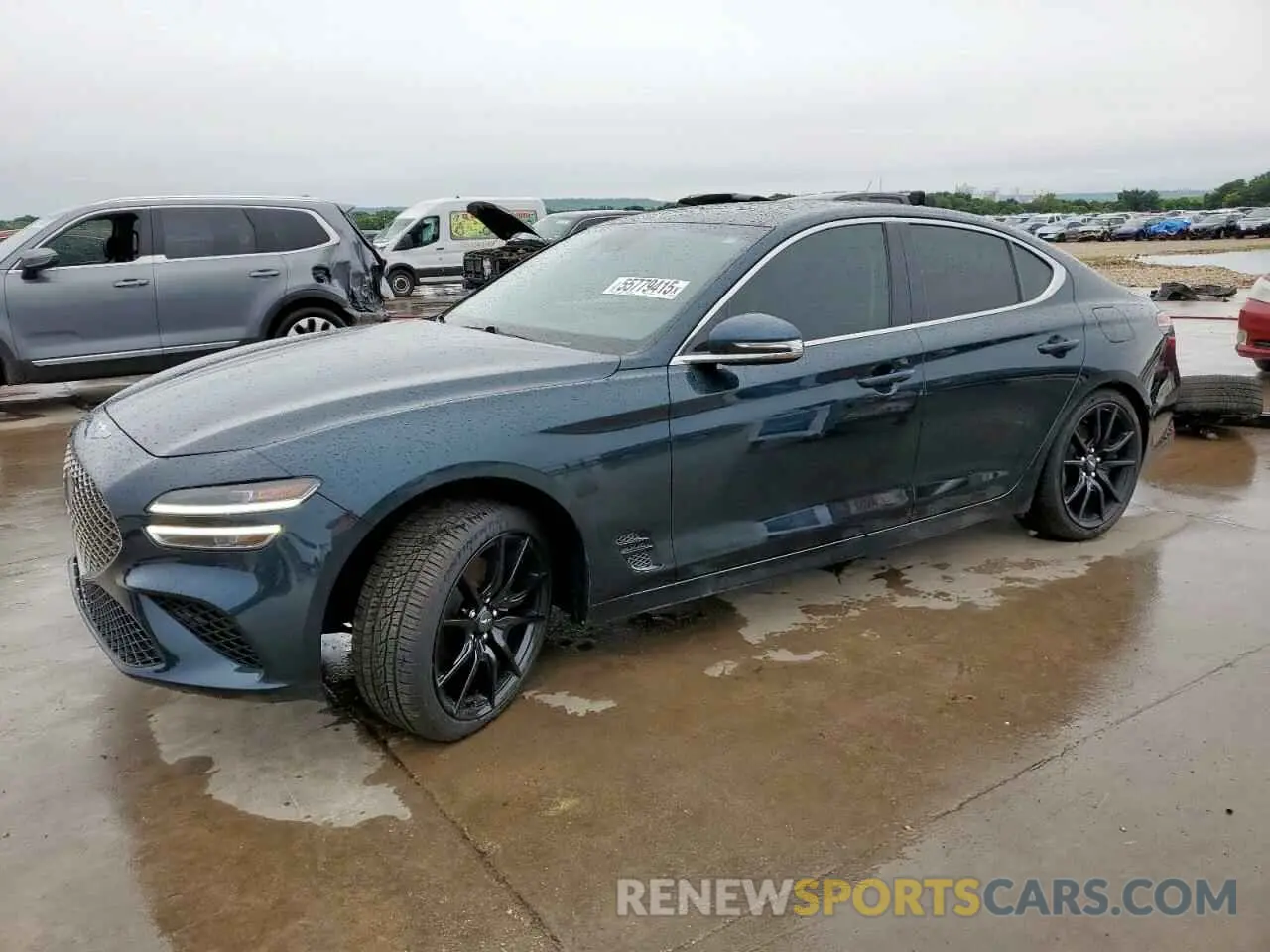 1 Photograph of a damaged car KMTG34TA1NU098488 GENESIS G70 BASE 2022