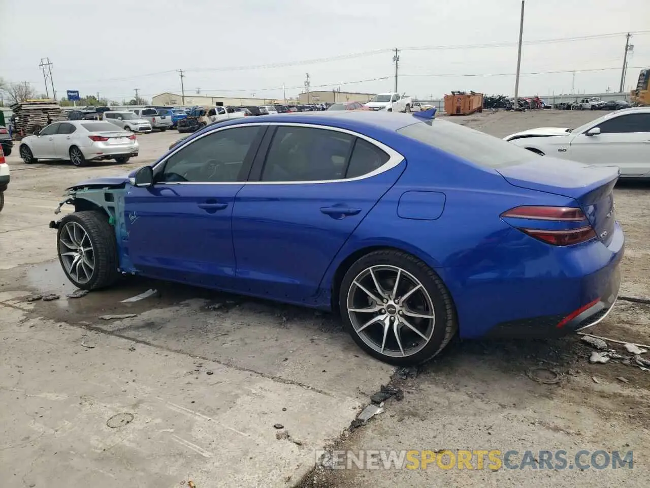 2 Photograph of a damaged car KMTG34TA2NU087158 GENESIS G70 BASE 2022