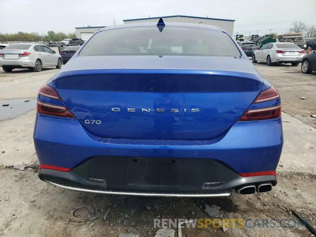 6 Photograph of a damaged car KMTG34TA2NU087158 GENESIS G70 BASE 2022