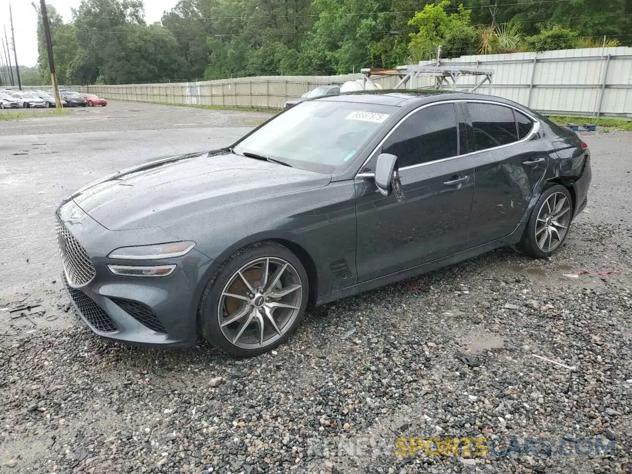 1 Photograph of a damaged car KMTG34TA2NU089590 GENESIS G70 BASE 2022