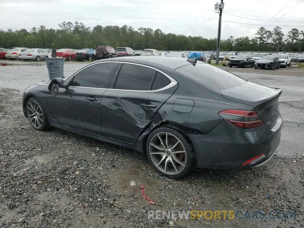 2 Photograph of a damaged car KMTG34TA2NU089590 GENESIS G70 BASE 2022