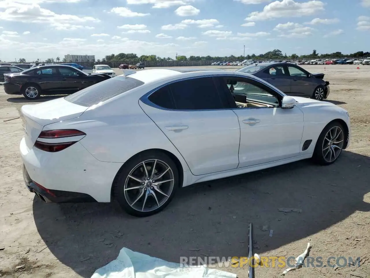3 Фотография поврежденного автомобиля KMTG34TA2NU096216 GENESIS G70 BASE 2022