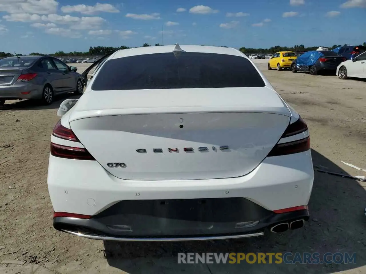 6 Фотография поврежденного автомобиля KMTG34TA2NU096216 GENESIS G70 BASE 2022