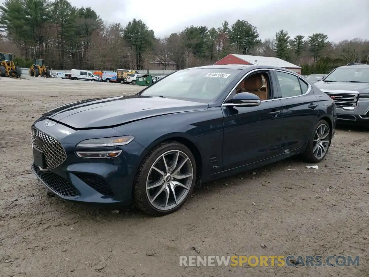 1 Photograph of a damaged car KMTG34TA3NU087864 GENESIS G70 BASE 2022