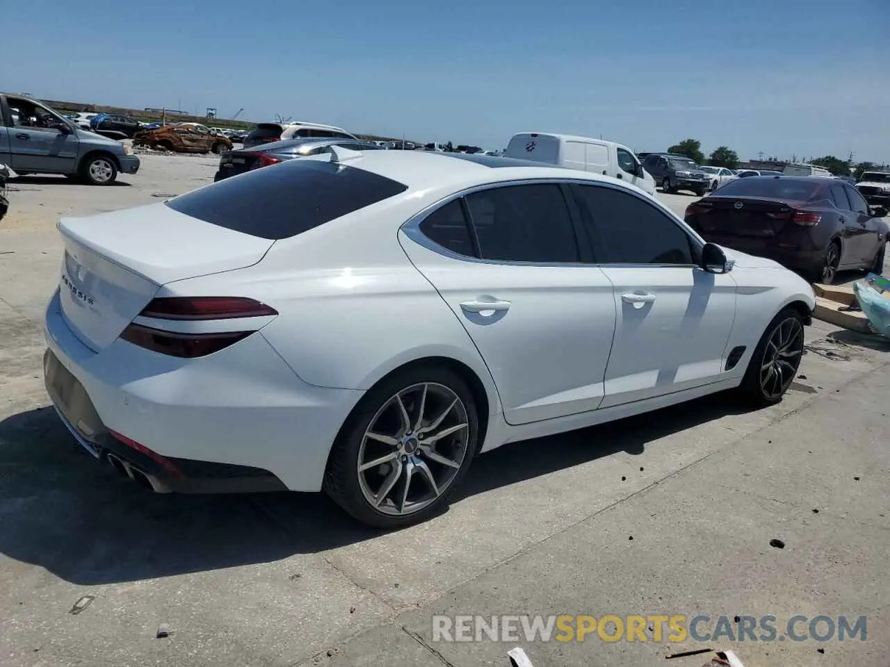 3 Photograph of a damaged car KMTG34TA6NU098521 GENESIS G70 BASE 2022