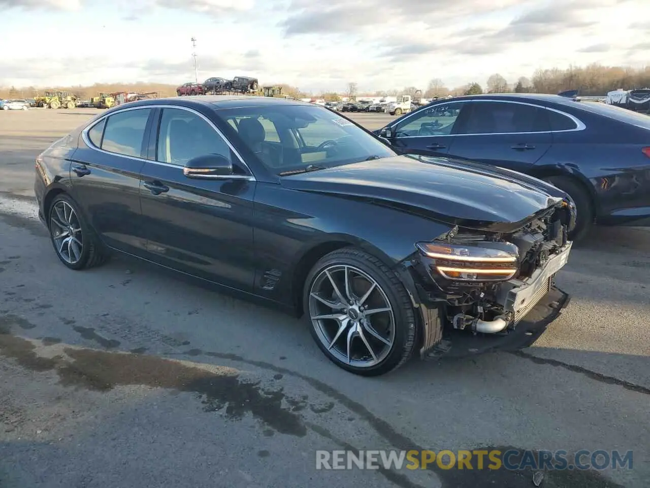 4 Фотография поврежденного автомобиля KMTG34TA7NU089729 GENESIS G70 BASE 2022