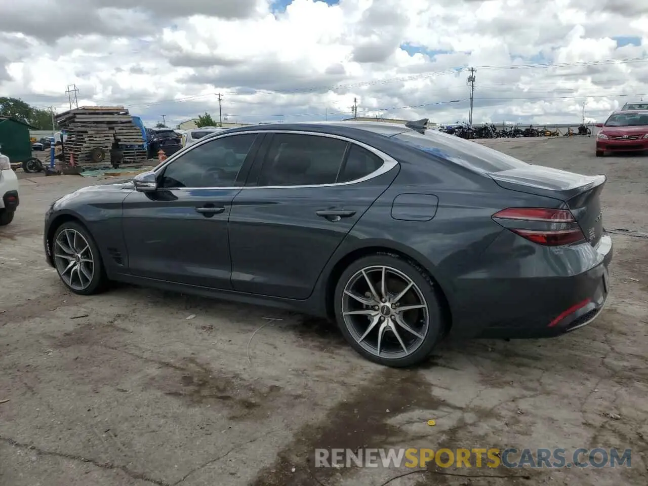 2 Photograph of a damaged car KMTG34TAXNU086582 GENESIS G70 BASE 2022