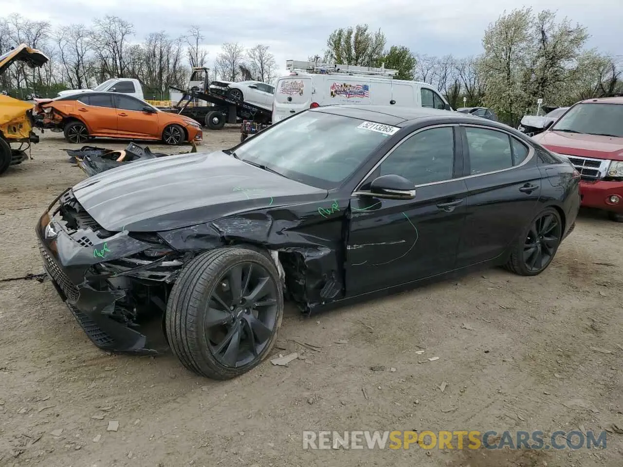 1 Фотография поврежденного автомобиля KMTG54TE2NU081955 GENESIS G70 BASE 2022