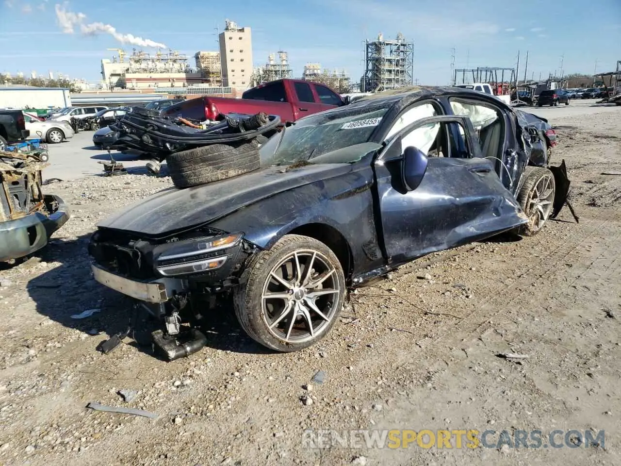 1 Photograph of a damaged car KMTG54TE7NU082003 GENESIS G70 BASE 2022
