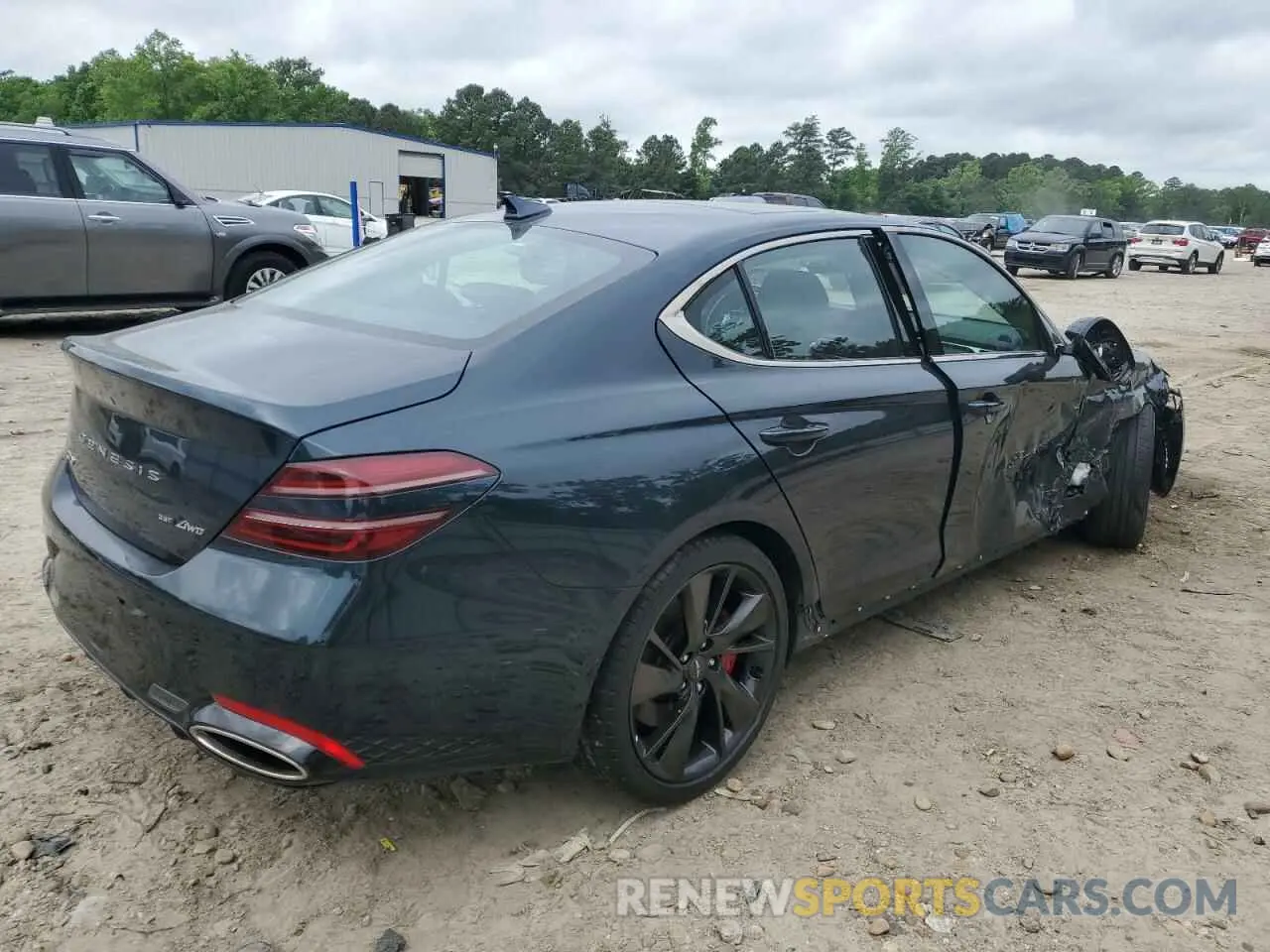 3 Photograph of a damaged car KMTG54TEXNU083193 GENESIS G70 BASE 2022