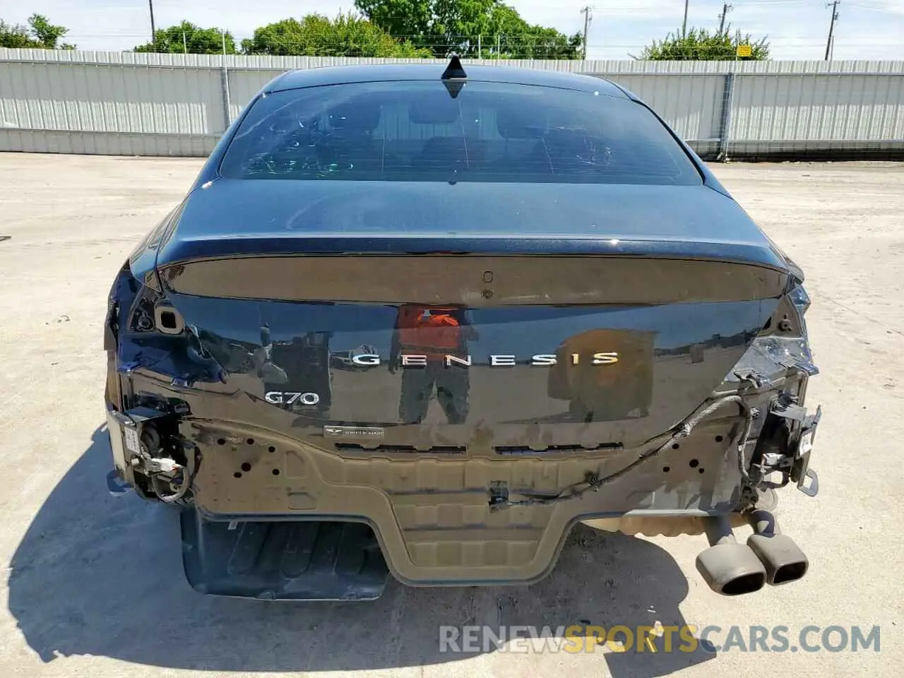 6 Photograph of a damaged car KMTG34TA1PU114966 GENESIS G70 BASE 2023